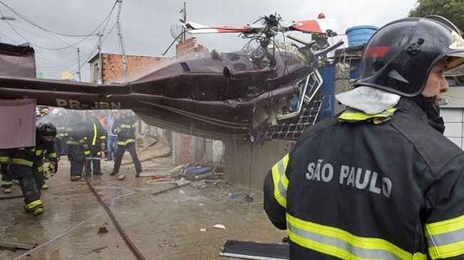 Hiện trường một vụ tai nạn máy bay ở Sao Paulo
