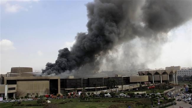 Cháy lớn Trung tâm Hội nghị Quốc tế Ai Cập, 16 người bị thương
