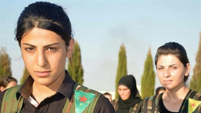 Các nữ binh thuộc lực lượng Các đơn vị bảo vệ nhân dân người Kurd (YPG) 