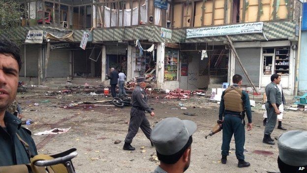 Hiện trường vụ tấn công tại Jalalabad