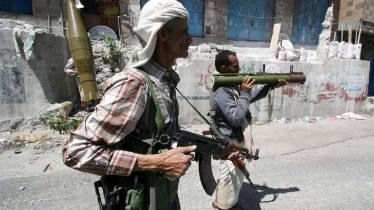 Binh lính trung thành với chính phủ Yemen.