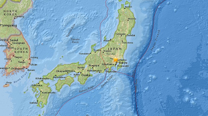 Động đất mạnh ở Nhật Bản, tàu điện ngừng hoạt động