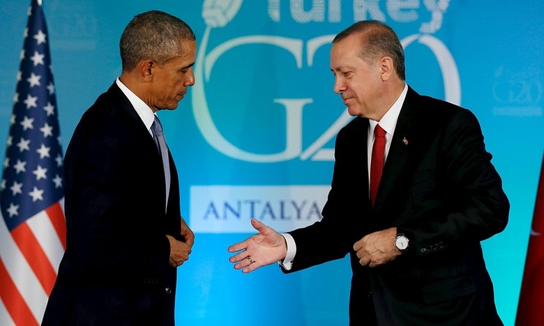 Ông Obama và Tổng thống Thổ Nhĩ Kỳ Erdogan tại Hội nghị G20.