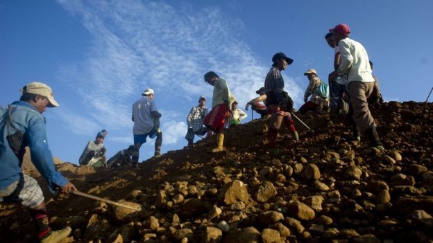 Những người khai thác mỏ tự do ở Myanmar