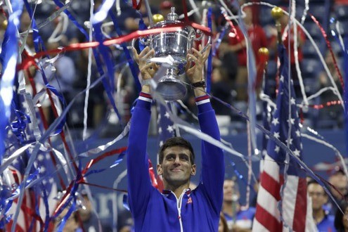 Novak Djokovic lên ngôi ở giải quần vợt Mỹ mở rộng 2015