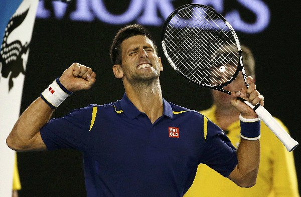 Djokovic vui mừng giành chiến thắng