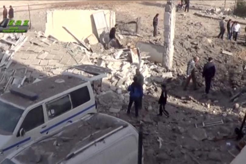 Một bệnh viện ở Syria bị phá huỷ do pháo kích