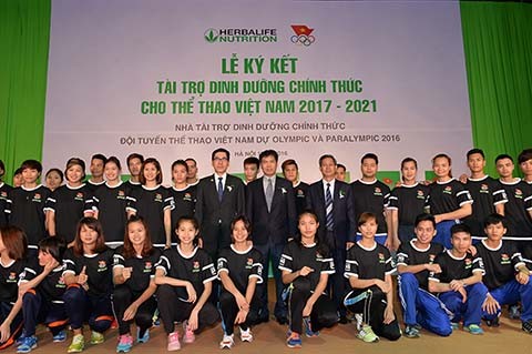 Thể thao Việt Nam được tài trợ dinh dưỡng tại Olympic 2016