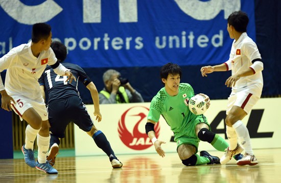 Tuyển Futsal Việt Nam đã có trận đấu khó khăn trước Nhật Bản