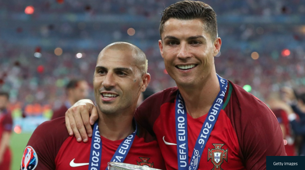 Quaresma và Ronaldo ăn mừng chức vô địch EURO 2016