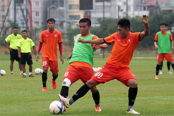 U19 Việt Nam đang tập luyện cho VCK U19 Đông Nam Á.