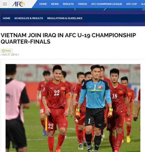 AFC khen U19 Việt Nam chơi 'mạnh mẽ và máu lửa'