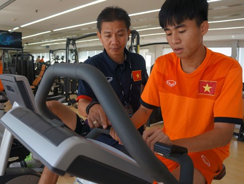 U19 Việt Nam đang tích cực chuẩn bị cho trận đấu với Bahrain.