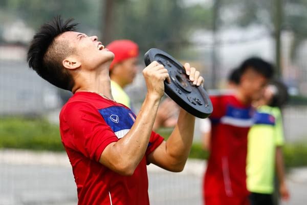 Các cầu thủ U20 Việt Nam đang dốc sức để chuẩn bị cho giải U20 thế giới.