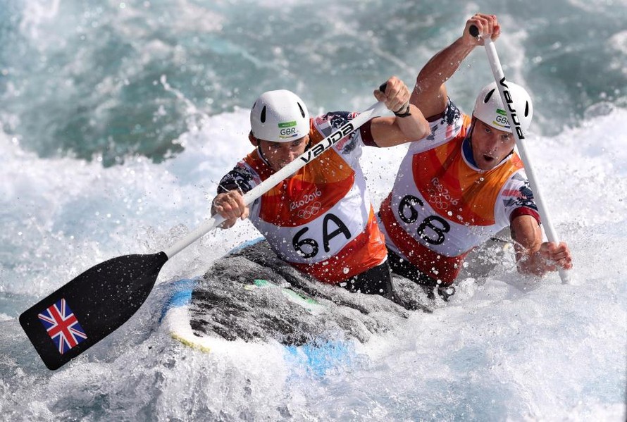 VĐV Canoeing của Anh ở Olympic Rio de Jeneiro 2016.