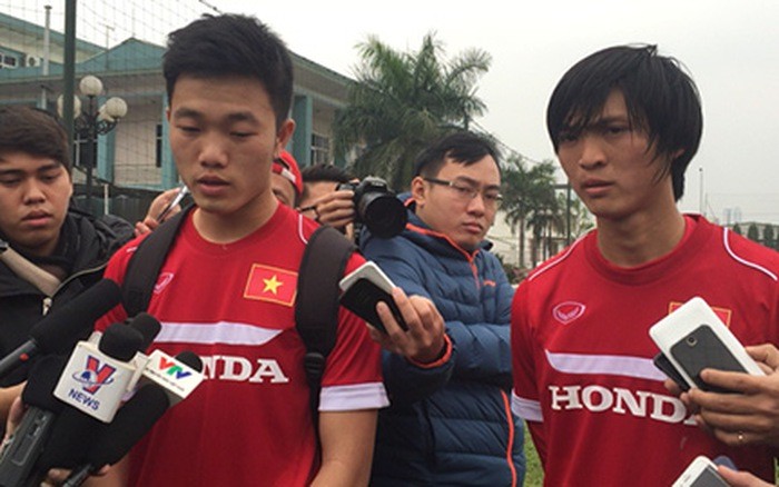 Lương Xuân Trường (trái) sẽ cùng với Tuấn Anh là hai tiền vệ trung tâm của U22 Việt Nam tại SEA Games 29.