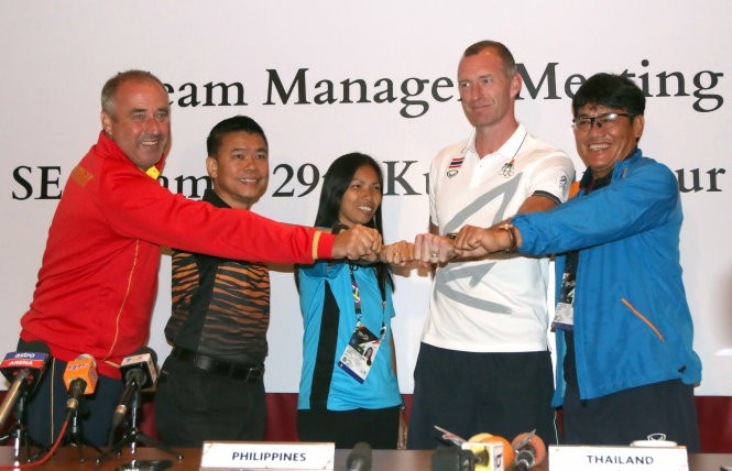 Việt Nam đặt mục tiêu vô địch môn bóng đá nữ SEA Games 29. Ảnh K.N