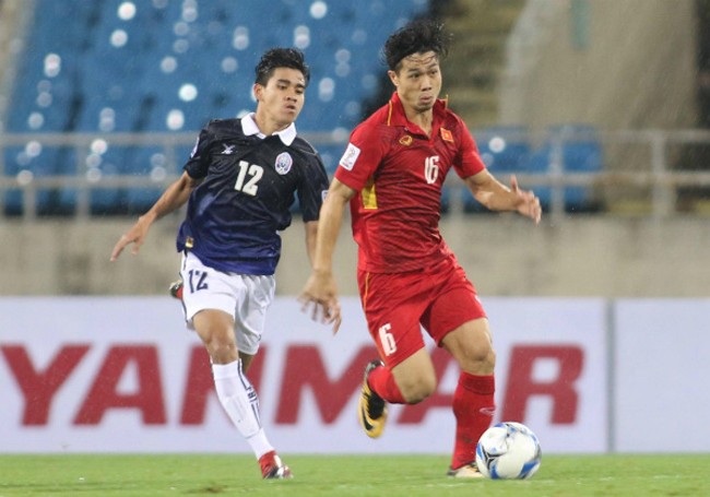 Công Phượng có trận đấu xuất sắc trong màu áo đội tuyển Việt Nam. 