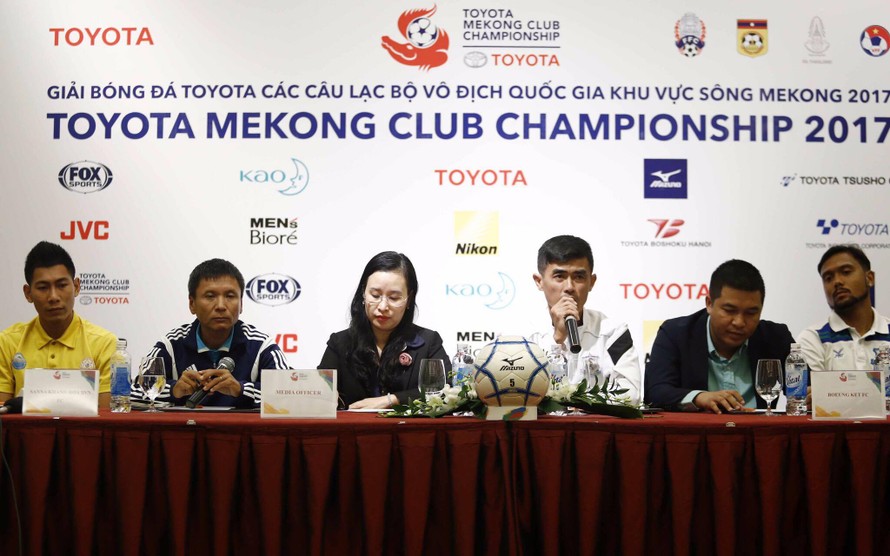 Họp báo Toyota Mekong Cup 2017 tại Hà Nội sáng 8/12.