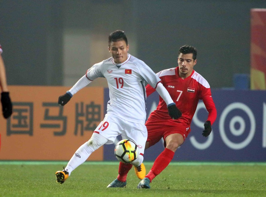 Quang Hải đã ghi cả 2 bàn thắng của U23 Việt Nam tại VCK U23 châu Á 2018.
