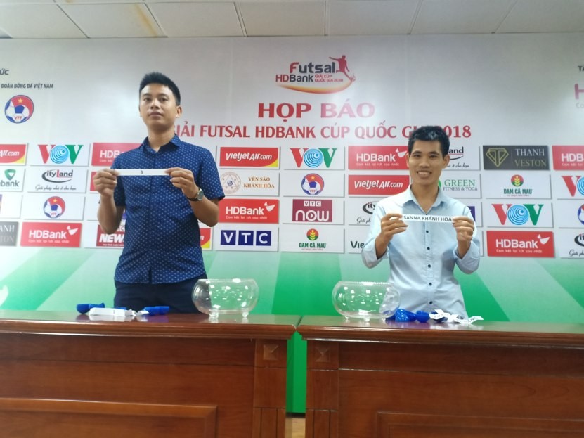 Lễ bốc thăm giải Futsal cúp Quốc gia 2018 tại Quảng Ninh sáng 9/11.