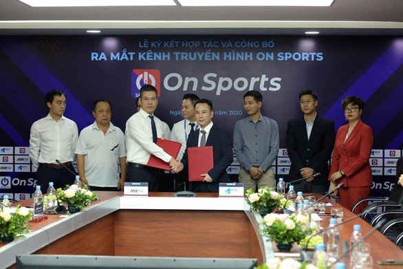 Lễ ra mắt kênh On Sports tại Hà Nội hôm 18/8. (ảnh Nhất Nam)