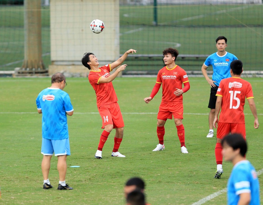 Đội tuyển Việt Nam đang tích cực chuẩn bị cho Vòng loại thứ 3 World Cup 2022. (ảnh Anh Đoàn)