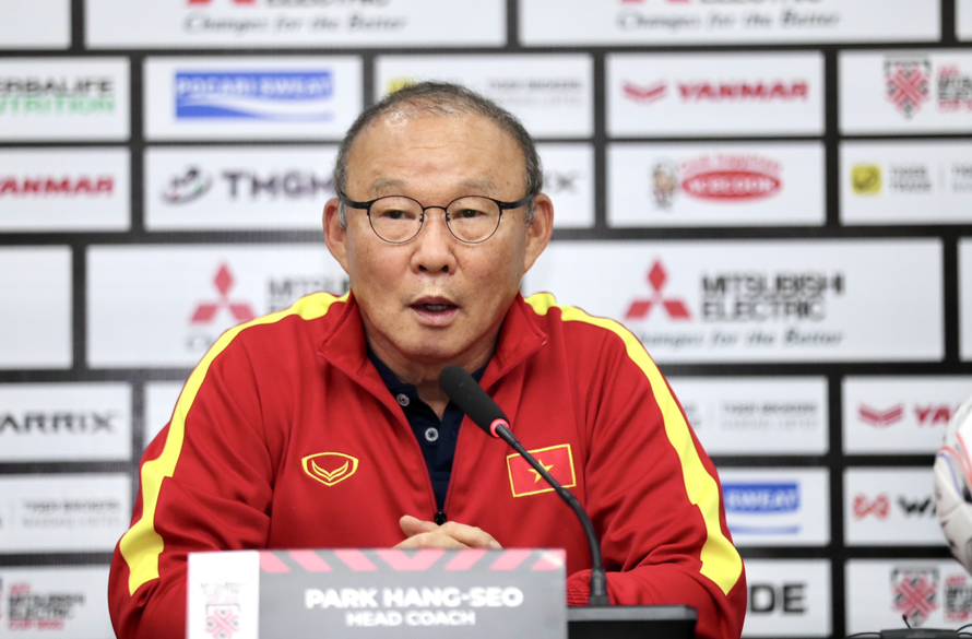 HLV Park Hang-seo cho biết muốn đưa đội tuyển Việt Nam đoạt cúp vô địch AFF Cup 2022 ở giải đấu cuối của ông (ảnh Như Ý)