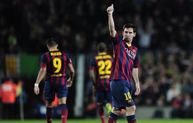 Messi đã san bằng kỷ lục ghi bàn tại La Liga với Raul