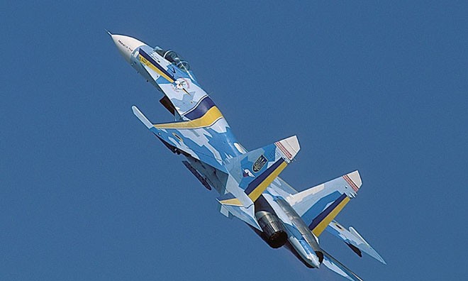 Tiêm kích Su-27 của Ukraine..