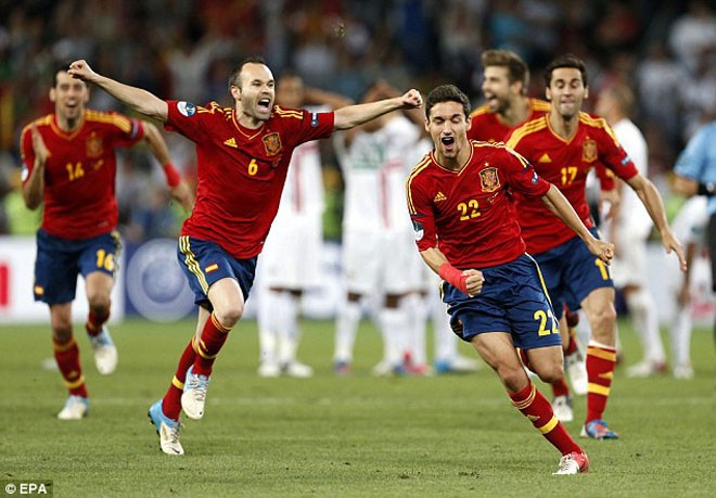 Tuyển Tây Ban Nha của Andres Iniesta có giá trị gấp 11 lần so với tuyển Australia.