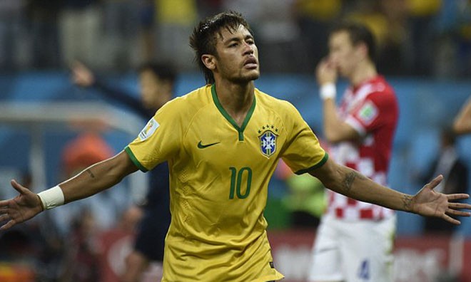 Neymar đã ghi dấu ấn ngay trận đầu tiên tại VCK World Cup.