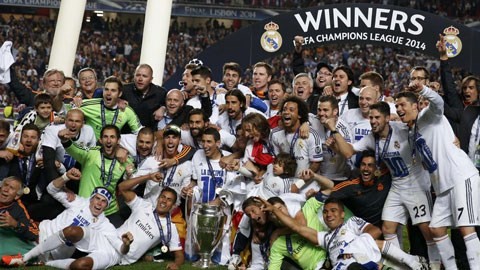Chức vô địch Champions League mang lại rất nhiều tiền bạc cho Real Madrid.
