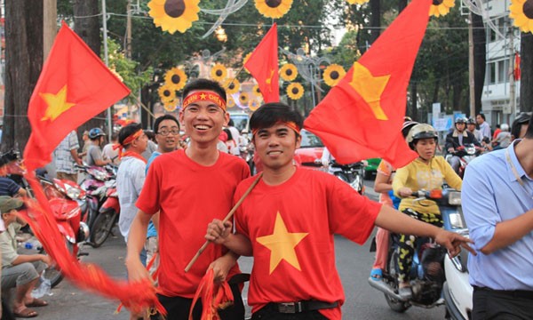CĐV Sài Gòn háo hức chờ đón trận đấu Việt Nam-Malaysia