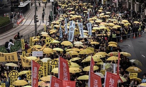 Biểu tình lại tái diễn ở Hong Kong vào ngày 1/2.