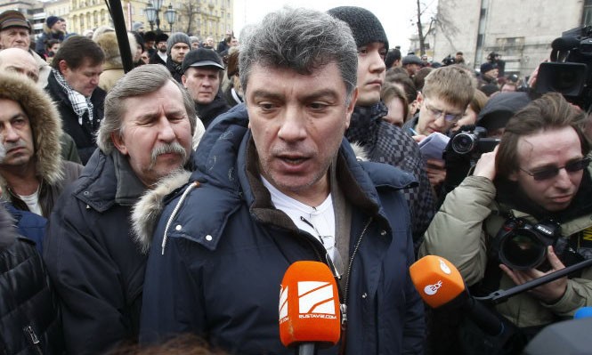 Cựu Phó thủ tướng Nga Boris Nemtsov trước khi bị ám sát. 