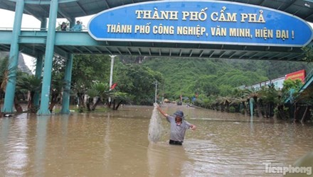 Mưa lũ tại Quảng Ninh trong gần 10 ngày qua đã để lại những hậu quả nặng nề. Ảnh: Minh Đức. 