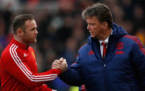 Rooney và Van Gaal. Ảnh: DM. 