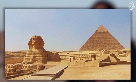 Hình ảnh kim tự tháp Giza trong đoạn video đe dọa của IS.