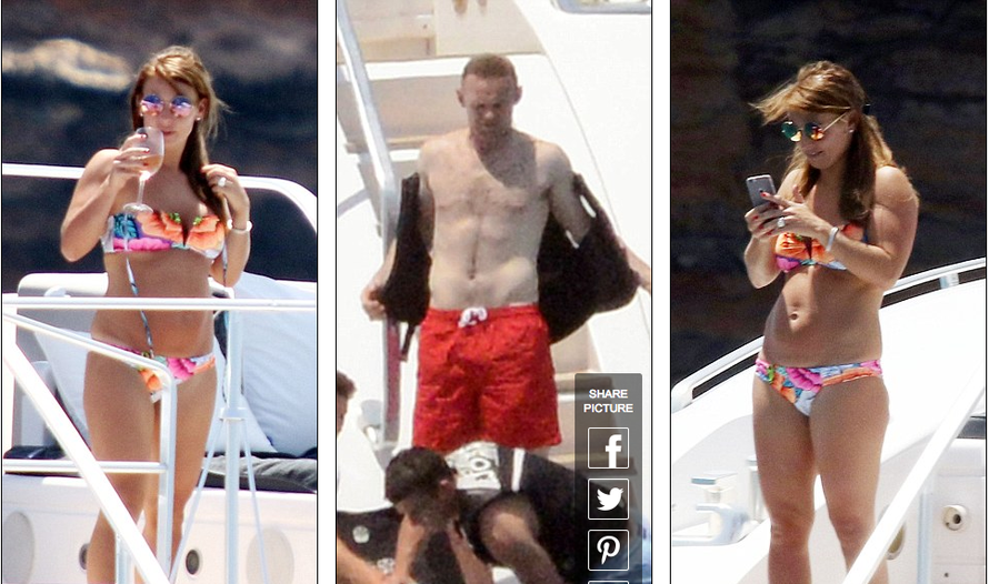 Rooney dẫn vợ du ngoạn trên biển để quên sầu EURO