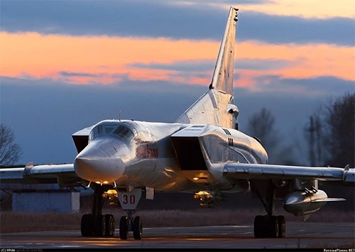Máy bay ném bom chiến lược Tu-22M3. Ảnh: Getty.