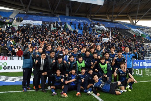 Niềm vui trụ hạng của CLB Incheon United, nơi Xuân Trường đang đầu quân.