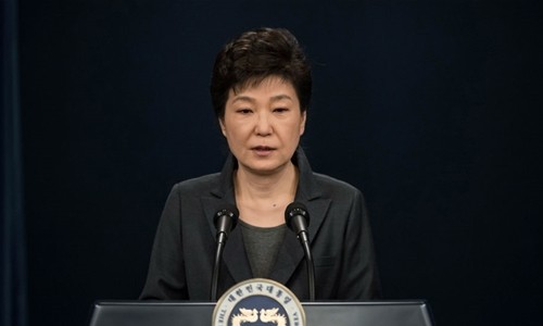 Tổng thống Hàn Quốc Park Geun-hye. Ảnh: Reuters. 