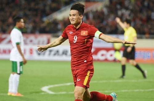 Công Vinh từng ghi bàn, giúp tuyển Việt Nam đánh bại Indonesia 3-2 trong trận giao hữu tại Mỹ Đình ngày 8/11. 