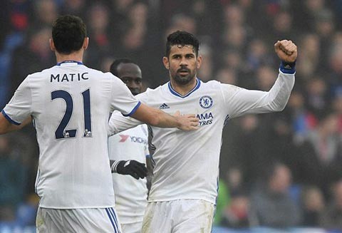 Diego Costa ghi bàn giúp Chelsea lấy trọn 3 điểm.