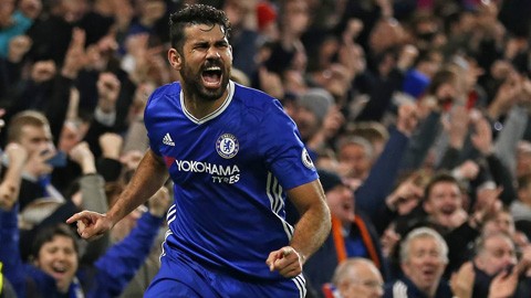 Costa ghi bàn trong trận đấu thứ 100 cho Chelsea
