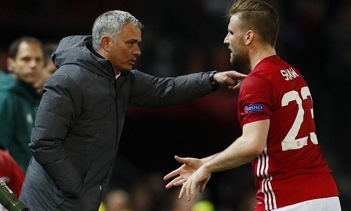 Shaw là một trong những cầu thủ khiến Mourinho không hài lòng vì cách sử dụng mạng xã hội. Ảnh: Reuters. 