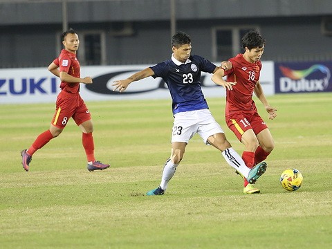 Đội tuyển Việt Nam từng thắng Campuchia ở AFF Cup 2016