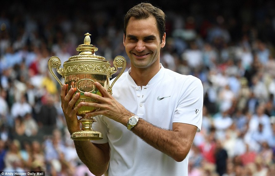 Federer lần thứ tám vô địch Wimbledon