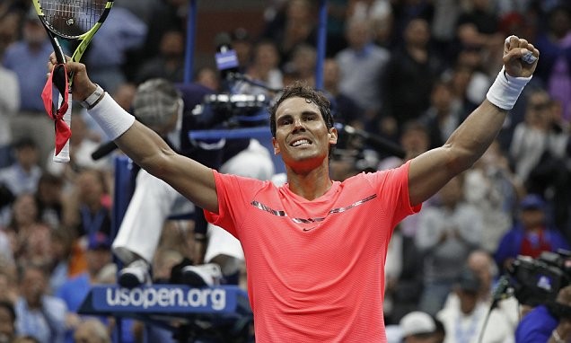 Nadal đã giành vé vào bán kết Mỹ mở rộng 2017 